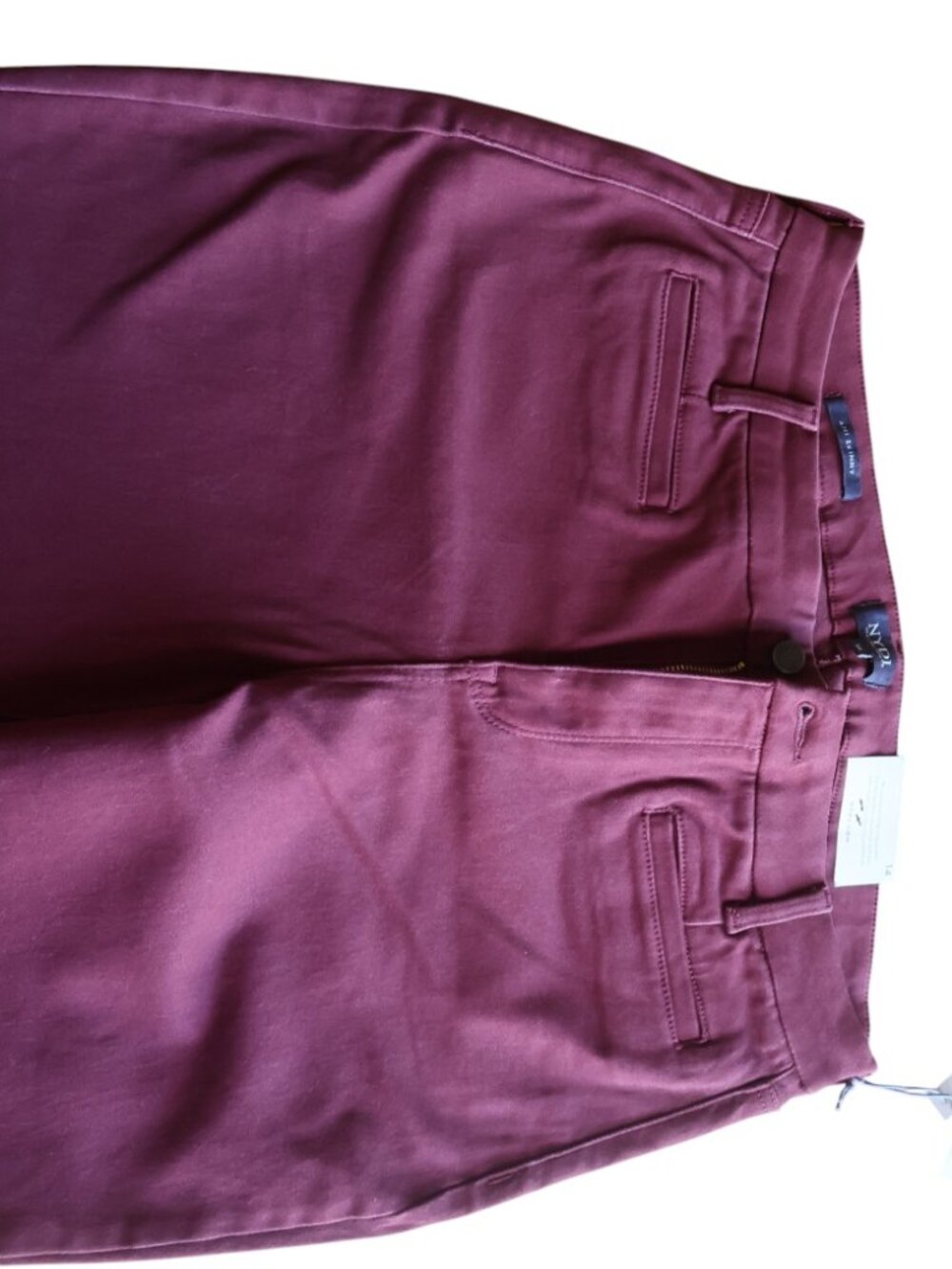 NYDJ Burgundy Skinny Jeans Lift Tuck Size 14 NWT Stretch - Picture 5 of 11